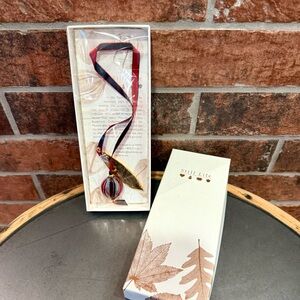 New Still Life Murano glass and olive leaf book mark